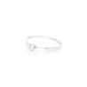 SOLITARIO EN ORO BLANCO 18K CON BRILLANTE DE 0.10 CT