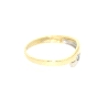 ANILLO EN DOS OROS 18K CON BRILLANTE DE 0.05 CT