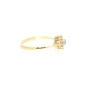 ANILLO EN ORO 18K CON 0.20 CT EN BRILLANTES Y ESMERALDA