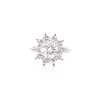 SORTIJA ROSETA EN ORO BLANCO 18K CON 2.90 CT EN BRILLANTES