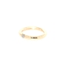 ANILLO TUBO EN ORO 14K CON BRILLANTE DE 0.09 CT