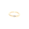 ANILLO TUBO EN ORO 14K CON BRILLANTE DE 0.09 CT