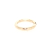 ANILLO TUBO EN ORO 14K CON BRILLANTE DE 0.09 CT