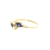 ANILLO EN ORO 18K CON 0.12 CT EN BRILLANTES Y ZAFIROS