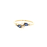 ANILLO EN ORO 18K CON 0.12 CT EN BRILLANTES Y ZAFIROS