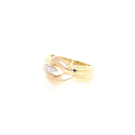 ANILLO EN ORO 18K CON 0.05 CT EN BRILLANTES