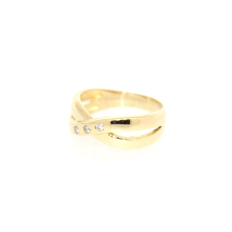 ANILLO EN ORO 18K CON 0.06 CT EN BRILLANTES