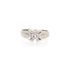 SOLITARIO EN ORO BLANCO 18K CON BRILLANTE DE 0.38 CT