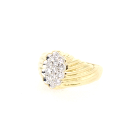 SELLO EN ORO 18K CON 0.33 CT EN BRILLANTES