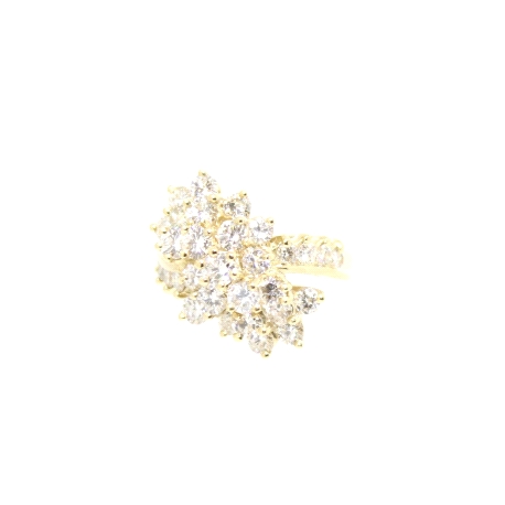 SORTIJA EN ORO 14K CON 3.55 CT EN BRILLANTES