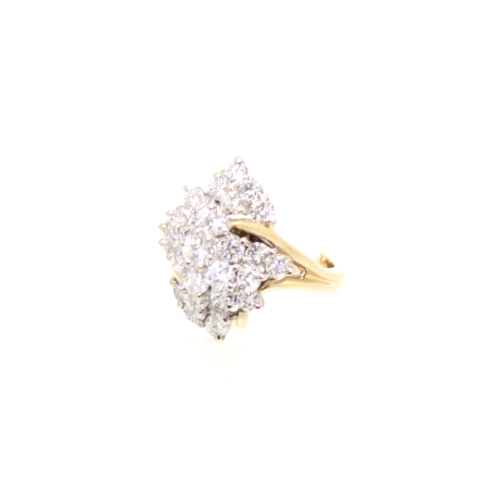 SORTIJA EN ORO 14K CON 2.30 CT EN BRILLANTES