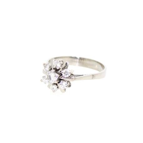 SORTIJA EN ORO BLANCO 18K CON 0.55 CT EN BRILLANTES