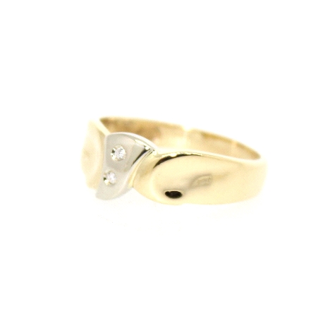 ANILLO EN ORO 18K CON 0.03 CT EN DIAMANTES