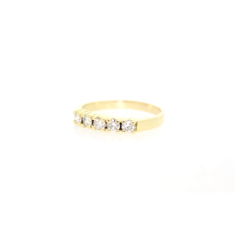 CINQUILLO EN ORO 18K CON 0.60 CT EN BRILLANTES