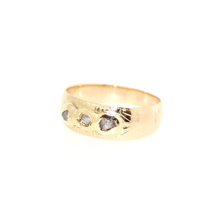 ANILLO VINTAGE EN ORO 18K CON 0.15 CT EN DIAMANTES