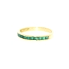 ANILLO EN ORO 18K CON ESMERALDAS