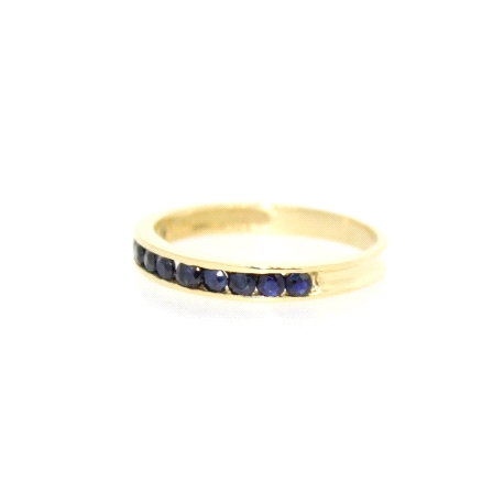 ANILLO EN ORO 18K CON ZAFIROS