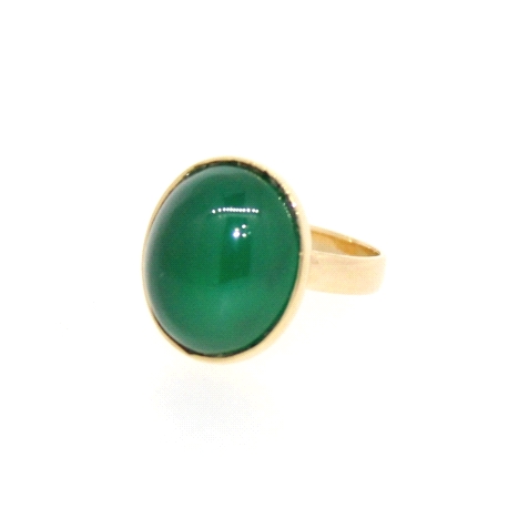 SORTIJA EN ORO 18K CON JADE