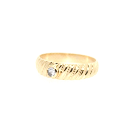 ANILLO EN ORO 14K CON CIRCONITA