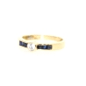 ANILLO EN ORO 18K CON ZAFIRO Y CIRCONITAS