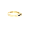 ANILLO EN ORO 18K CON ZAFIRO Y CIRCONITAS