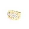 ANILLO EN ORO BLANCO Y AMARILLO 18K CON CIRCONITAS