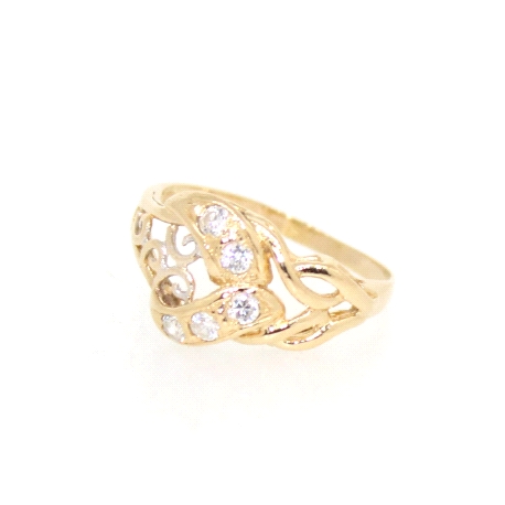 ANILLO EN ORO 18K CON CIRCONITAS