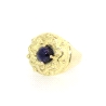 ANILLO EN ORO 18K CON CUARZO AZUL