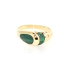 ANILLO EN ORO 18K CON MALAQUITA