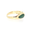 ANILLO EN ORO 18K CON MALAQUITA