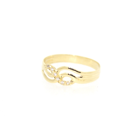 ANILLO EN ORO 18K CON CIRCONITAS