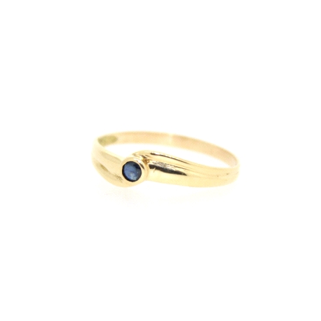 ANILLO EN ORO 18K CON ZAFIRO