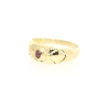 ANILLO EN ORO 18K CON RUBI