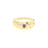 ANILLO EN ORO 18K CON RUBI