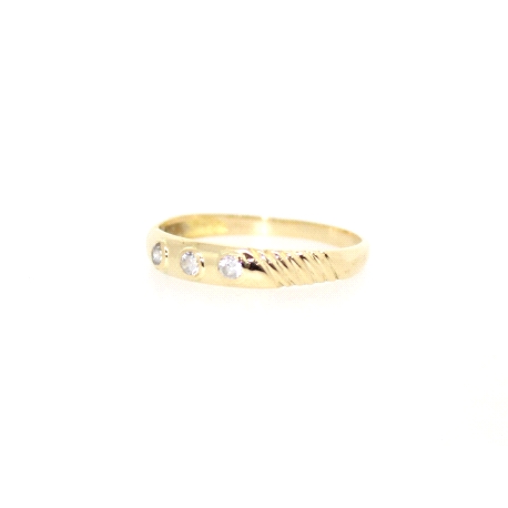 ANILLO EN ORO 18K CON CIRCONITAS