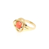 SORTIJA EN ORO 18K CON CORAL