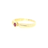 ANILLO EN ORO 18K CON RUBI