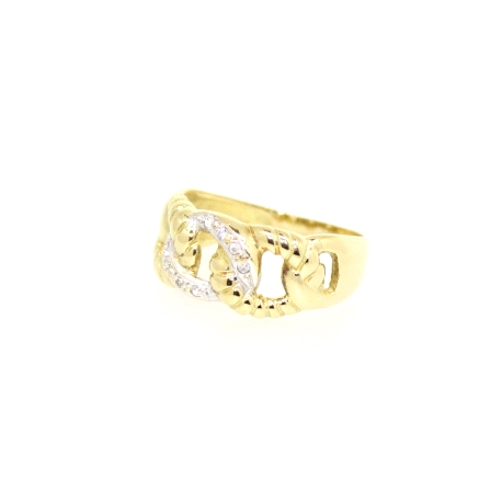 ANILLO EN ORO 18K CON CIRCONITAS