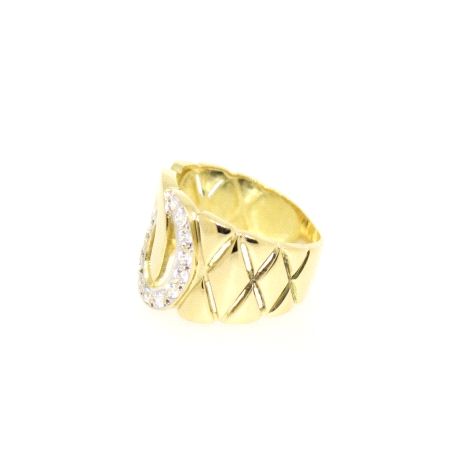 ANILLO EN ORO 18K CON CIRCONITAS