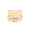 ANILLO EN ORO MATE Y BRILLO 18K CON CIRCONITAS