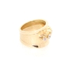 ANILLO EN ORO MATE Y BRILLO 18K CON CIRCONITAS