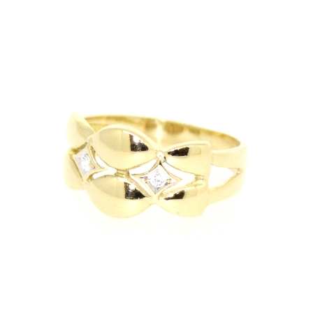 ANILLO EN ORO 18K CON CIRCONITAS