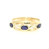 ANILLO EN ORO 18K CON ZAFIROS Y CIRCONITAS