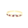 ANILLO EN ORO 18K CON RUBIES Y CIRCONITAS