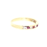 ANILLO EN ORO 18K CON RUBIES Y CIRCONITAS