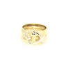 ANILLO CORAZON EN DOS OROS 18K