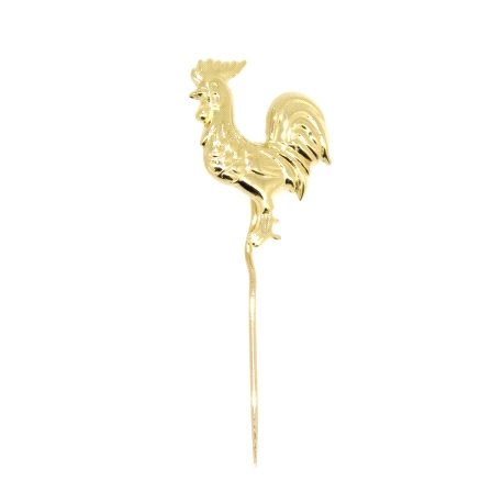 ALFILER GALLO EN ORO DE 18K